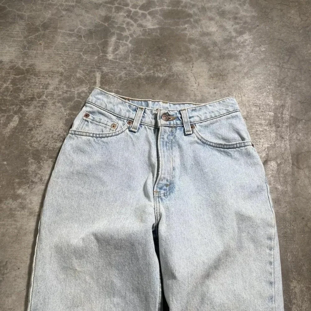 Vintage 90's Levi's 512 made in USA light wash denim jeans